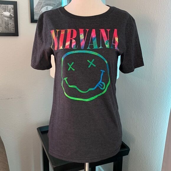 Nirvana graphic tee shirt sz small - Picture 1 of 7